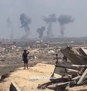 فيديو - من عدوان الاحتلال على قطاع غزة، خلال اليوم....