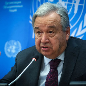 الأمين العام للأمم المتحدة أنطونيو غوتيرس: 

▪️ما من مبرر للعقاب الجماعي والتطهير العرقي للشعب الفلسطيني والتدمير الممنهج لقطاع غزة.
▪️من الواجب علينا...