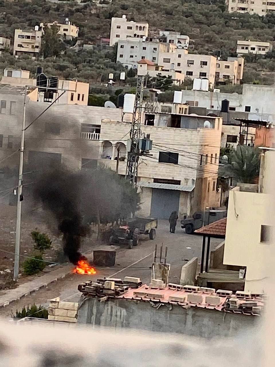 اندلاع مواجهات بين الشبان وقوات الاحتلال خلال اقتحامها لعدد من البلدات في الريف الجنوبي لمدينة جنين....