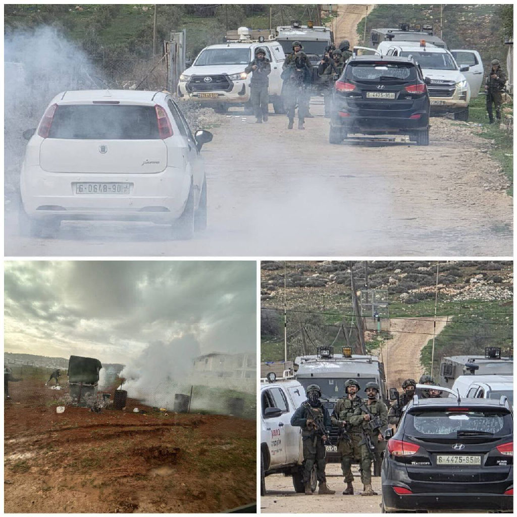 مصادر إعلامية :  اندلاع مواجهات مع قوات الاحتلال والمستوطنين في سهل بلدة بيت فوريك شرق مدينة نابلس...