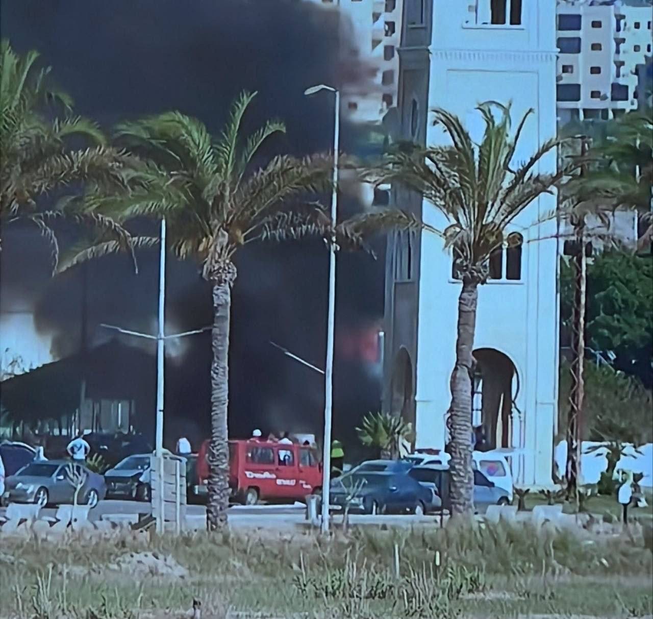 غارة إسرائيلية على مركبة في مدينة صور جنوبي لبنان....